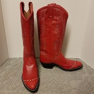 Vintage, new Red Dan Post Cowboy Boots